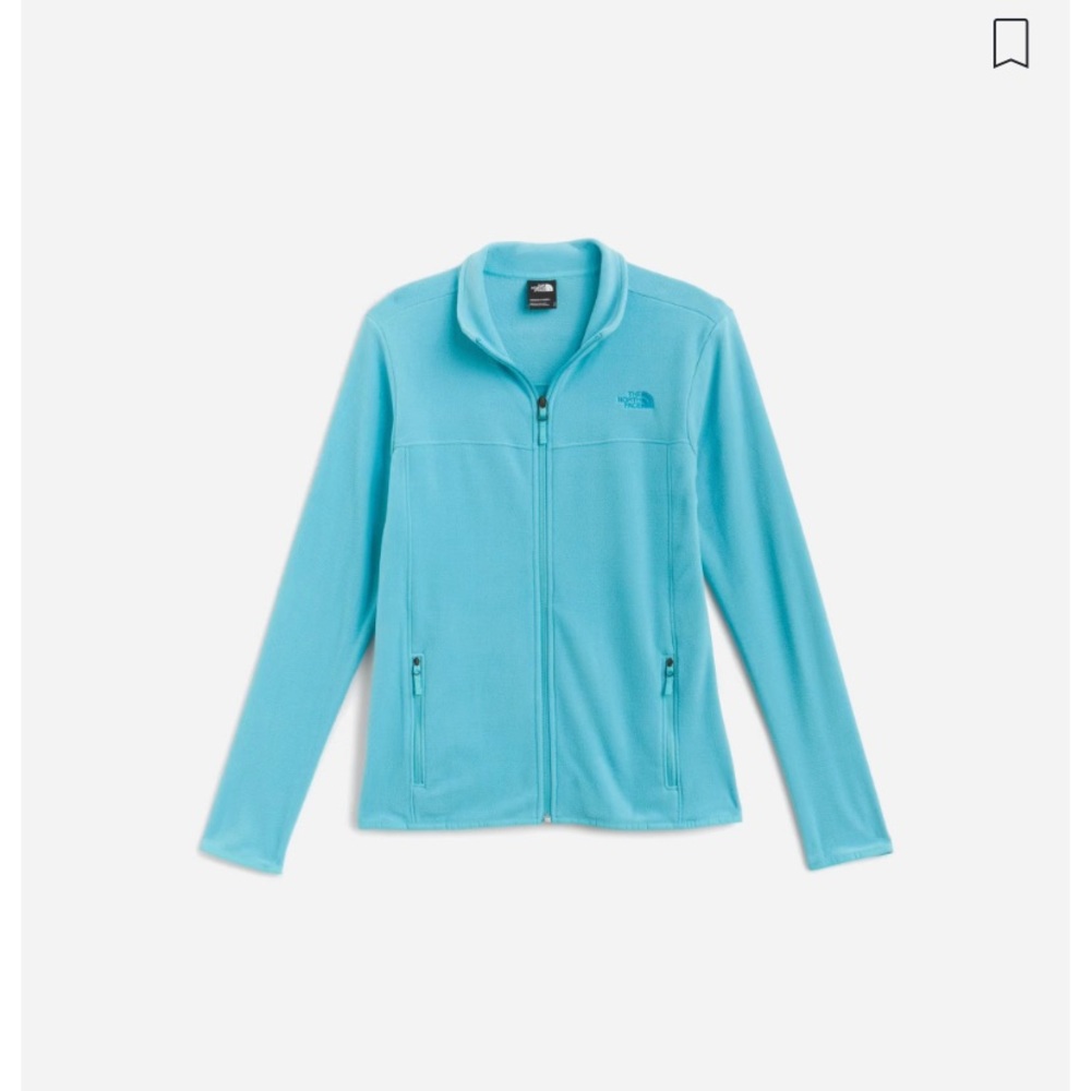 The North Face TKA Glacier Full Zip Fleece Jacket, blue, medium, EUC